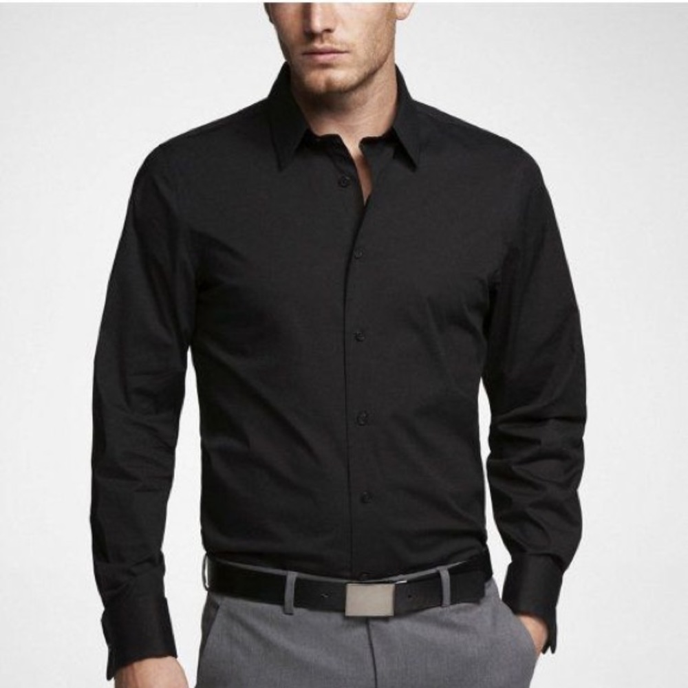 Express 1MX Mens Collar Dress Shirt